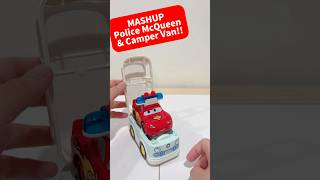 MASHUP Police McQueen and Camper Van for the Ultimate Safety Ride!! #shorts #disney #mcqueen