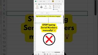 STOP typing serial numbers manually! 😵Excel does it instantly with one formula! #excelshorts #excel