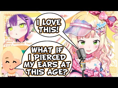 Nenechi talks about piercings ft. Mamachi [Momosuzu Nene/Hololive]