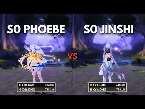 F2P:- Phoebe vs Jinshi !! Who is the best Spectro DPS?? [ Wuthering Waves ]