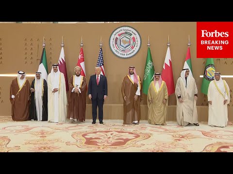 WATCH: President Trump Joins GCC Leaders Summit 'Family Photo' In Riyadh, Saudi Arabia