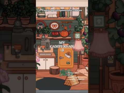 My camping van this is how I decorate the car from the new Toca Boca update and it’s very gorgeous