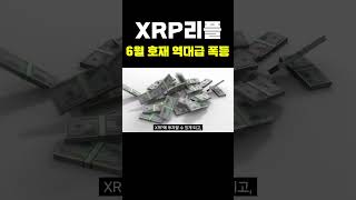 XRP리플 6월 역대급 호재 터졌습니다! 지금부터 폭등길 열렸다! #리플 #비트코인 #시바이누 #테더 #이더리움 #솔라나 #도지코인 #파이코인