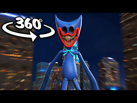360º Giant Huggy DESTROYS the City - Poppy Playtime 3