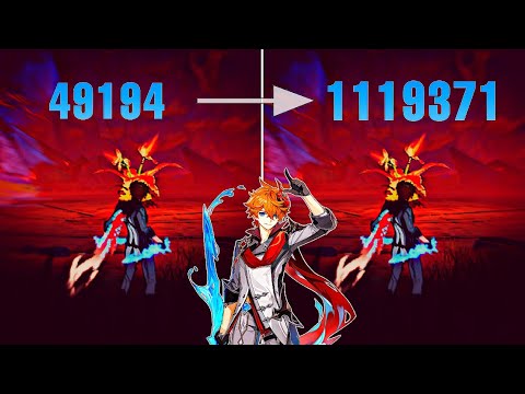 F2p:- C0 CHILDE🔥|Hitting 1 Million Dmg|Nuke Tutorial|CHILDE Showcase|Stringless r5| [Genshin Impact]