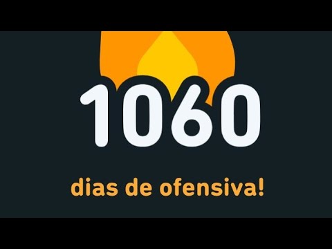 Duolingo inglês: 1060 dias! 🦉🔥