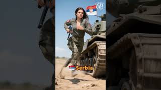 Stunning Female Tank Soldiers run ep14 #military #animals #midjourney #heroic
