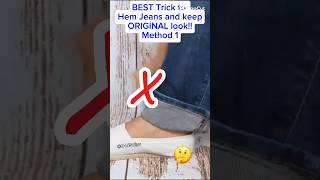 DIY- Hem Jeans the  proper way! No special Skills Needed! #jeanshacks