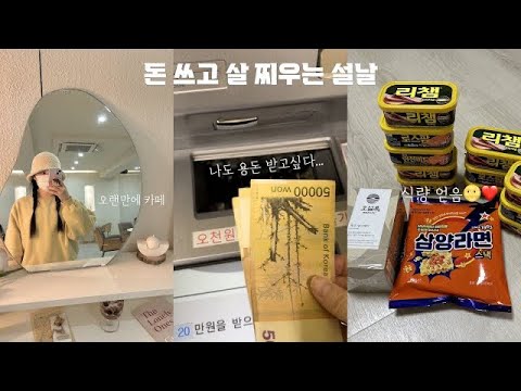 1월 최대 지출💸 아빠 용돈 드리고 밀양 다녀온 일상, 편의점 털기, 고양이, 공차, 샤브샤브, 월남쌈, 절약 브이로그, 연세우유 쿠키앤생크림컵