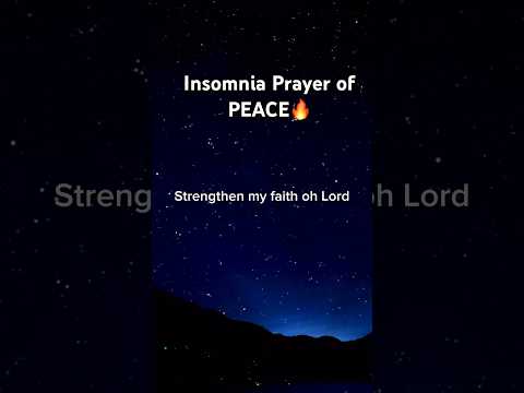 Insomnia Prayer  🙏🏻 #shorts #sleep #peace #motivation #prayer #bible