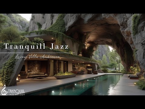 Tranquill Jazz In Luxury Coffee Villa | Relaxing Morning Jazz By The Water For Stress Relief