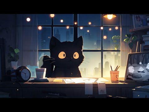 Study with cats ✏️ Lofi chill your Mind for Focus, Work [Chill Beats To Relax  Study To]