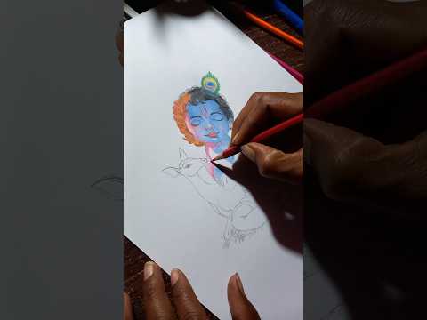 DAY -35 |Little କୃଷ୍ଣଙ୍କର ସୁନ୍ଦର ଚିତ୍ର |#shorts #drawing #youtubeshorts