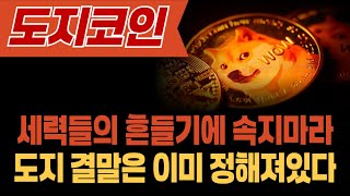 [도지코인 전망] 세력들의 흔들기에 속지마라 도지 결말은 이미 정해져있다