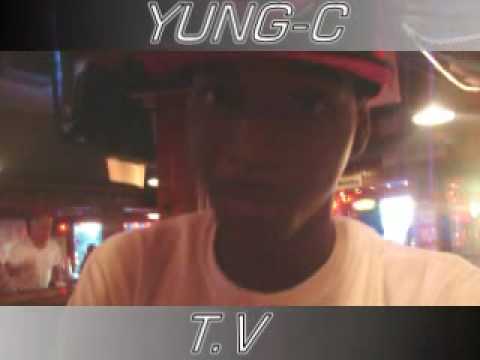 Yung C At Hooters w/Jon Beez eating and clowing