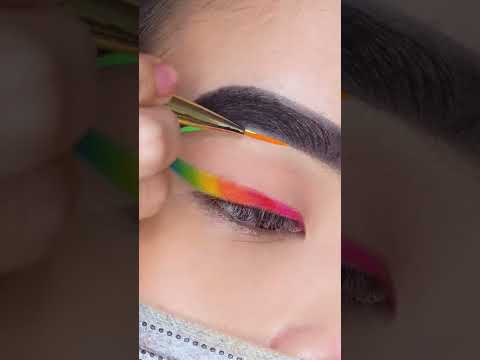 #Shorts Rainbow Eye Makeup
