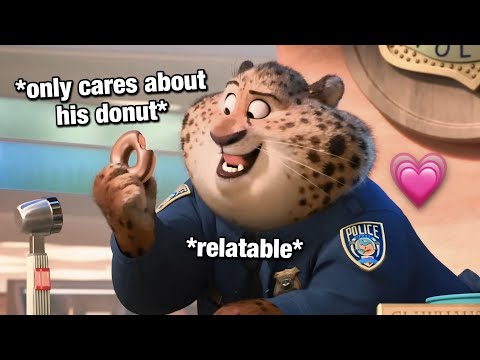 Clawhauser being my FAVORITE character in Zootopia for 4 minutes & 45 seconds