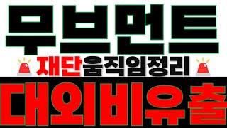 [무브먼트] 🚨단독입수 🚨  CEO도 몰랐던 세력들의 대외비 유출.. 충격적이네요..  📢" 재단에서 유출된 문서에 적혀있었다 '최종 목표가' "