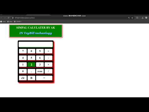 Calculator in JavaScript@TCYBILL_Technology #summertraining2024