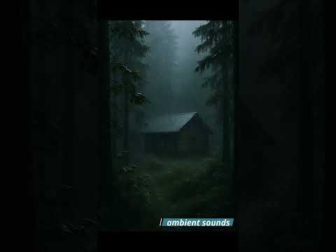 🌧️🌲Rain falling softly in the night.Rain Sounds  for Peaceful  sleep.#shorts  #relaxing