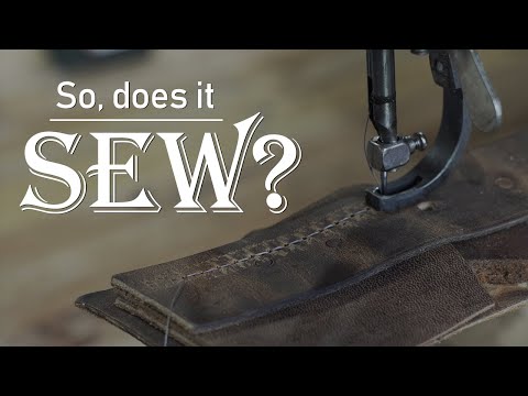 Does it sew? Testing out the motorized leather patcher