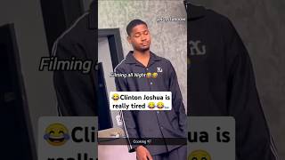 😂When Clinton Joshua is tired for shooting all night😂🤗,NY Addae & Lami Yankey #clintonjoshua