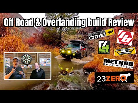 Adventure Camping Overland Baja Design, ARB, OME, C4 Fabrication,  MT Tires, & Method Wheel Review