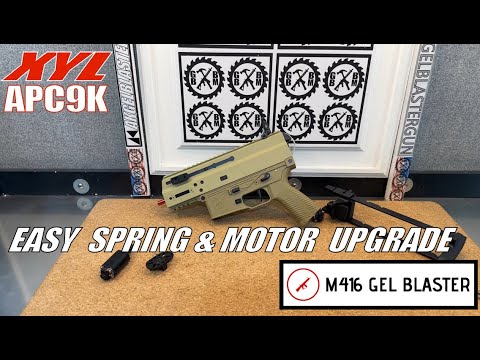Spring Change & Motor Swap - XYL APC9K (TOY!) Gel Ball Blaster - Easy Upgrades! M416gelblaster.com