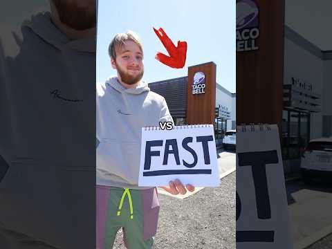 Fast vs Fancy: Taco