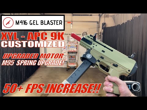 Demo! - Upgraded (TOY!) XYL APC 9K Gel Ball Blaster - Customized - Stock Delete - New Motor & Spring