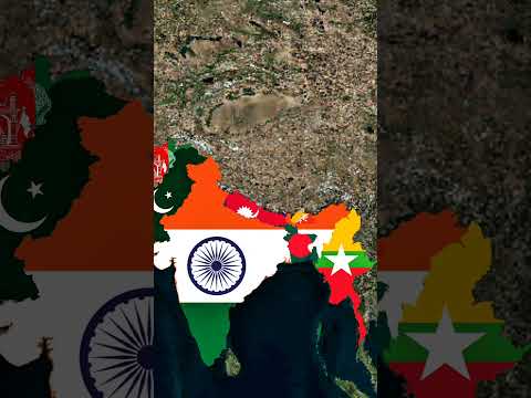 Rise of Akhand Bharat. #geographythroughmaps #mapping #akhandbharat #shorts #animation