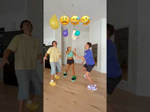 WHO CAN CATCH THEIR BALLOON!? 😳 #shorts