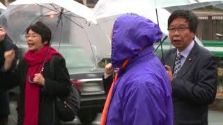 安倍修宪主张再惹议 数百人群起抗议示威