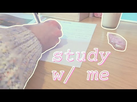 Study with Me 🥛 [1 hour + short break] | milk tea and lofi music