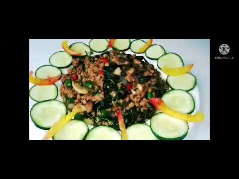 Try This!!Thai Phad Krapao Moo //Thai dish Yummy!!