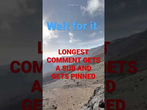 Longest comment gets a sub and gets pinned