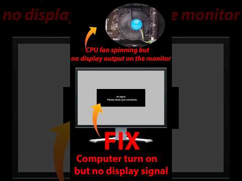 Fix | Computer turn on but no display output in Monitor