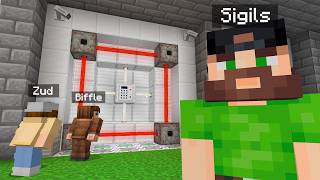 BUILDING a SECURITY DOOR in Camp Minecraft