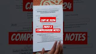 Capf AC 2024 Paper 2 Notes #capf2024 #capfac2024 #capfpaper2 #capf