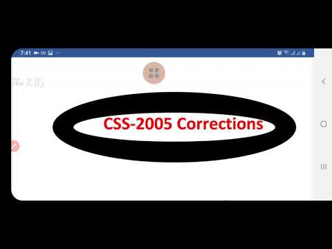 #CSS #PMS #English_corrections CSS-2005 solved