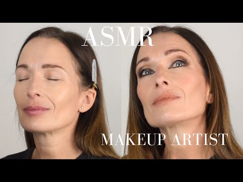 ASMR Makeup artist | Vogue México Inspo Relaxing Makeup Application (Angelina Jolie Look) 💤