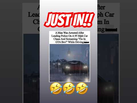 GTA IN REAL LIFE HE THOUGHT 🤣 #gta5 #gta6 #highspeedchase