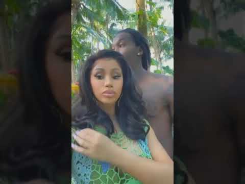 Cardi b and Offset vibing to Alkaline song