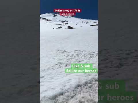 Indian Army at 17000 ft and - 20 deg