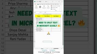 Excel Trick You’ll Love: Split Text to Columns Instantly! 🔥 | Must-Know Excel Hack 🚀 #excel