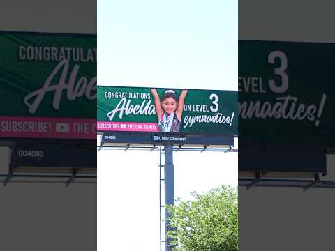 We Surprised Our Daughter With Her Own Billboard!!! #shorts