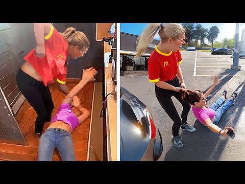 Karen ATTACKS EMPLOYEE Then Gets Her A$$ WHUPPED!