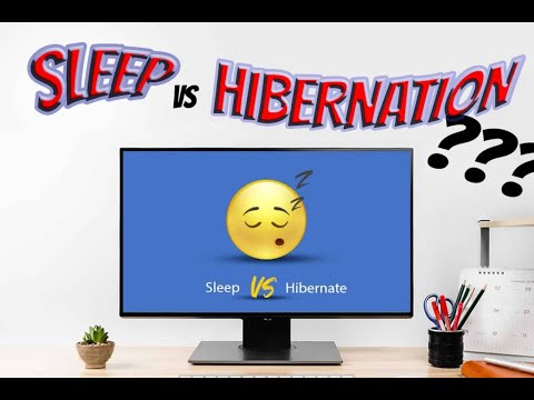 Windows SLEEP mode vs HIBERNATION vs SHUTDOWN vs SCREENSAVER