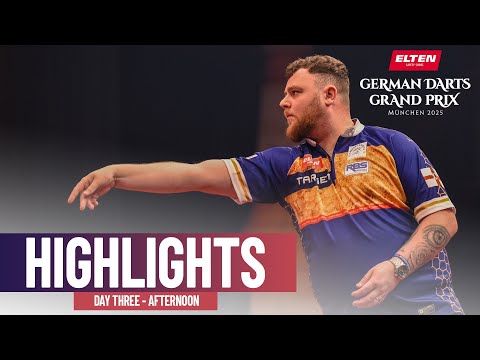 PERFECTION IN MUNICH! 9️⃣ | Day Three Afternoon Highlights | 2025 German Darts Grand Prix