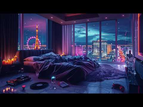 🌃✨ Neon Serenity: Penthouse Chillhop & Vegas Nights for Post-Party Zen🎧🛌